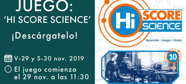 Hi Score Science. Aprende ciencia jugando. Hi Score Science. Aprende ciencia jugando.
